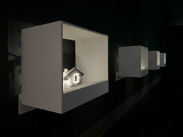 Diorama (Schaukasten) für die Ausstellung Artist Meets Archive #3: Lebohang Kganye. 